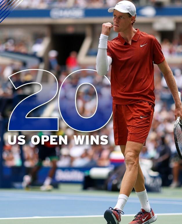 局辛纳发球, 进行 局辛纳发球, 进行